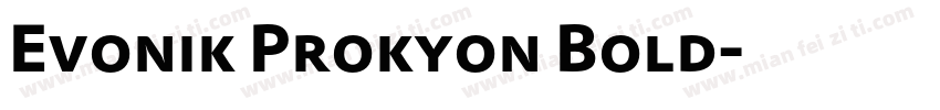 Evonik Prokyon Bold字体转换